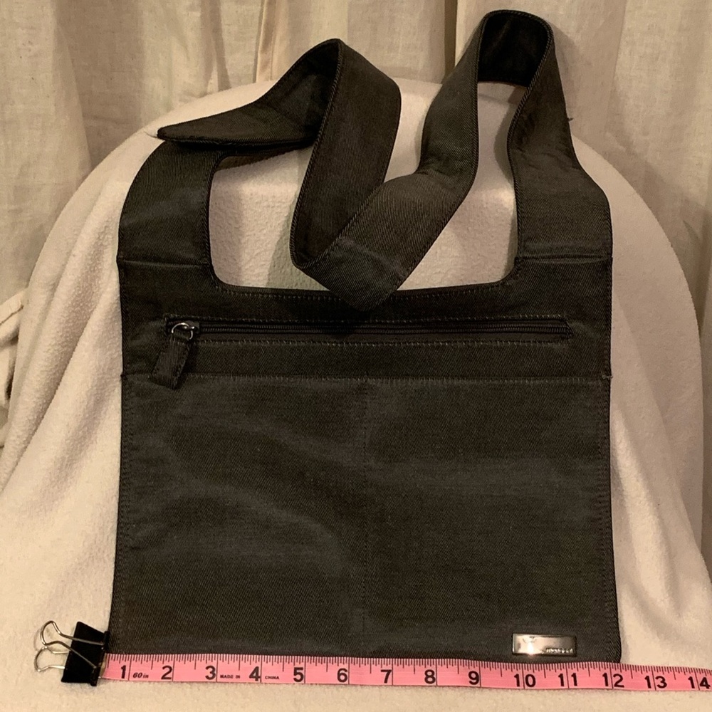 Mondani Slate/Denim Gray Slim Crossbody